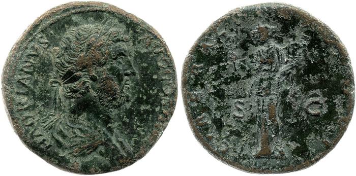 obverse of Hadrian RIC II 2125-2127