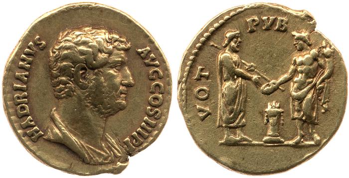 reverse of Hadrian RIC II 2032-2034