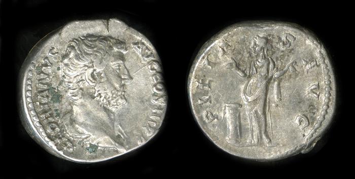 obverse of Hadrian RIC II 2027