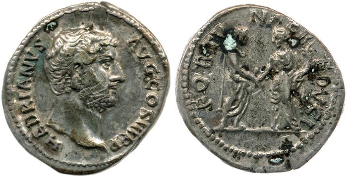obverse of Hadrian RIC II 2001