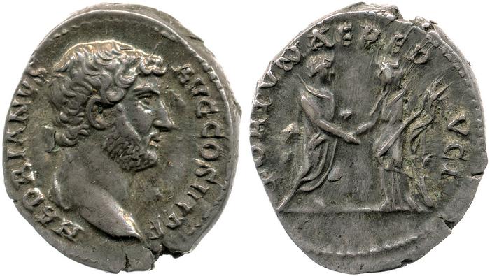 reverse of Hadrian RIC II 2001