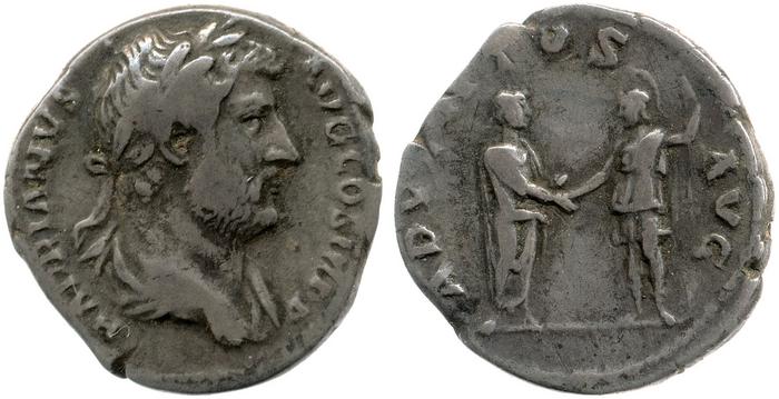 obverse of Hadrian RIC II 1989