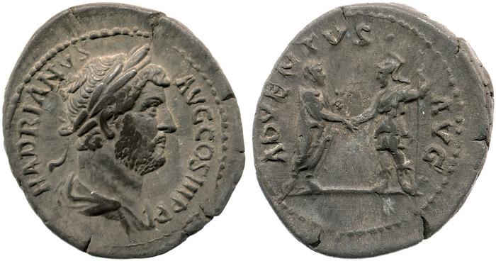 reverse of Hadrian RIC II 1989