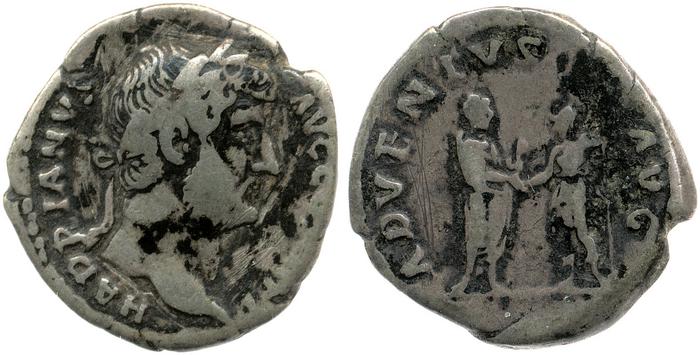 obverse of Hadrian RIC II 1987