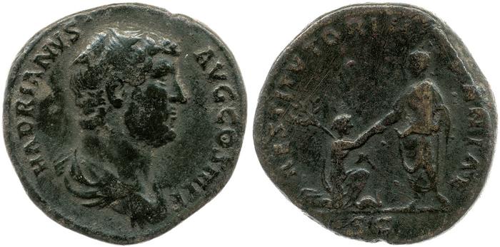 obverse of Hadrian RIC II 1874