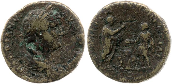 obverse of Hadrian RIC II 1799-1800