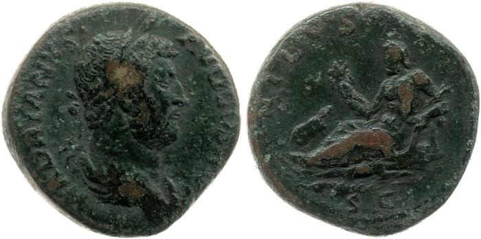 obverse of Hadrian RIC II 1713