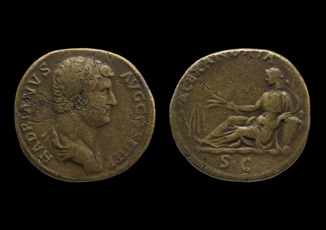 obverse of Hadrian RIC II 1621