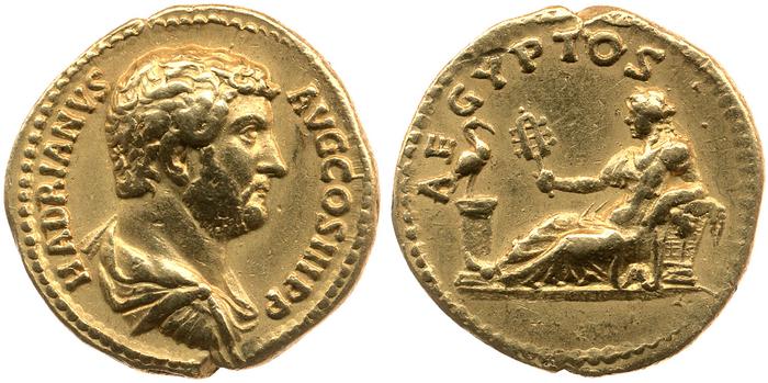 obverse of Hadrian RIC II 1480