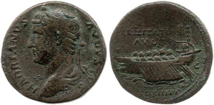reverse of Hadrian RIC II 1308