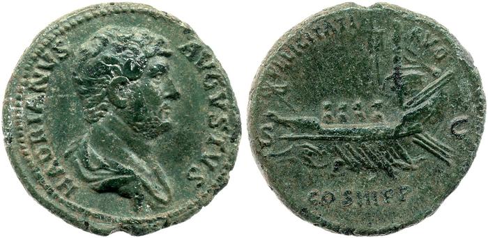 reverse of Hadrian RIC II 1302
