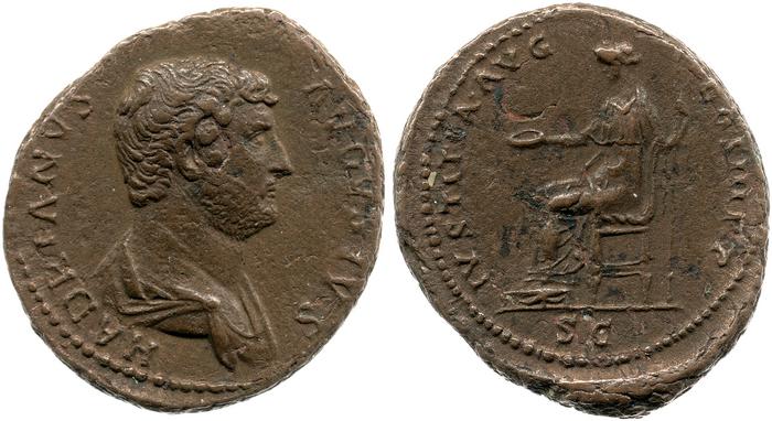 obverse of Hadrian RIC II 1236