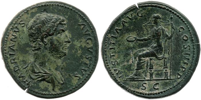 reverse of Hadrian RIC II 1220