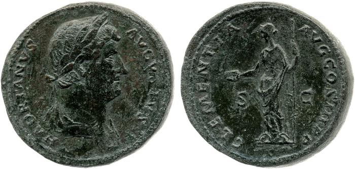 obverse of Hadrian RIC II 1177-1186