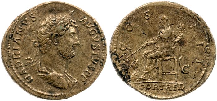 obverse of Hadrian RIC II 987