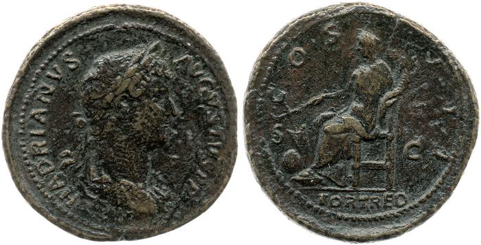 reverse of Hadrian RIC II 987