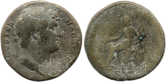 obverse of Hadrian RIC II 876