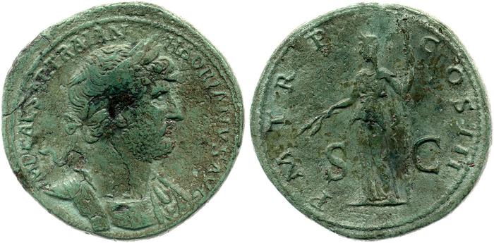 obverse of Hadrian RIC II 660
