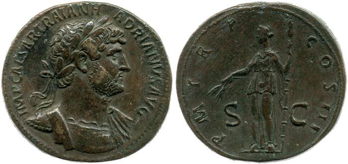 reverse of Hadrian RIC II 660