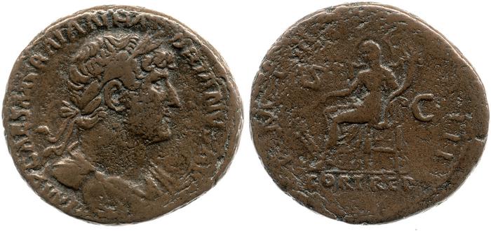 reverse of Hadrian RIC II 648