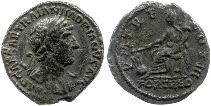 reverse of Hadrian RIC II 502-505