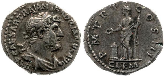 obverse of Hadrian RIC II 500