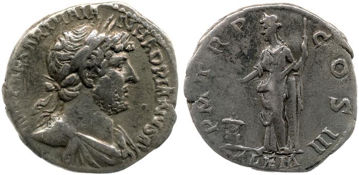 reverse of Hadrian RIC II 500