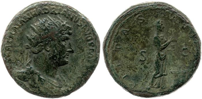 obverse of Hadrian RIC II 478