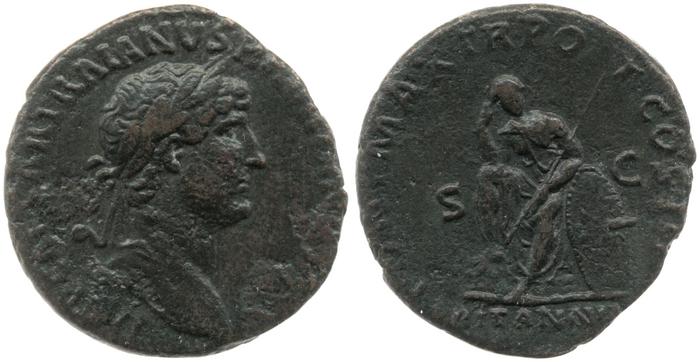 obverse of Hadrian RIC II 241