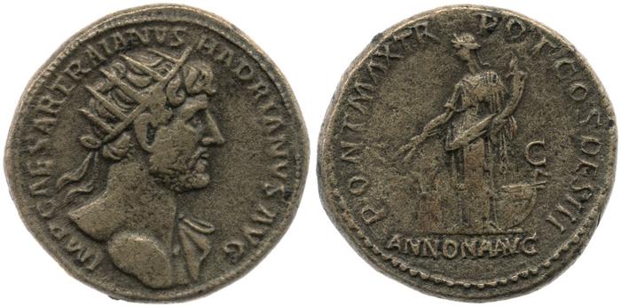 reverse of Hadrian RIC II 179