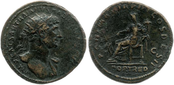 obverse of Hadrian RIC II 103