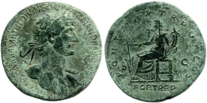 reverse of Hadrian RIC II 74