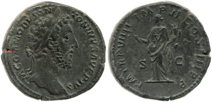 reverse of Commodus RIC III 402