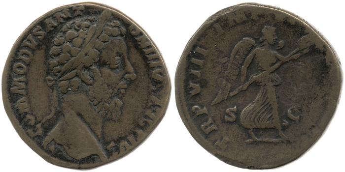 obverse of Commodus RIC III 374