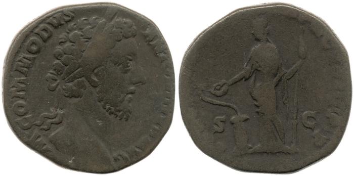 obverse of Commodus RIC III 356