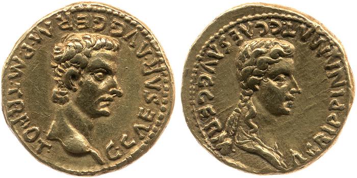 obverse of Caligula RIC I² 7