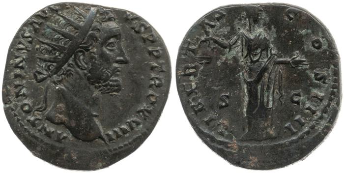 obverse of Antoninus Pius RIC III 932