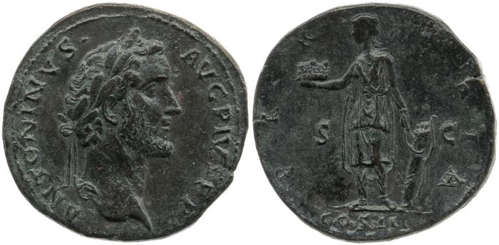 reverse of Antoninus Pius RIC III 586