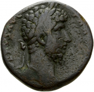 obverse of Marcus Aurelius RIC III 1457