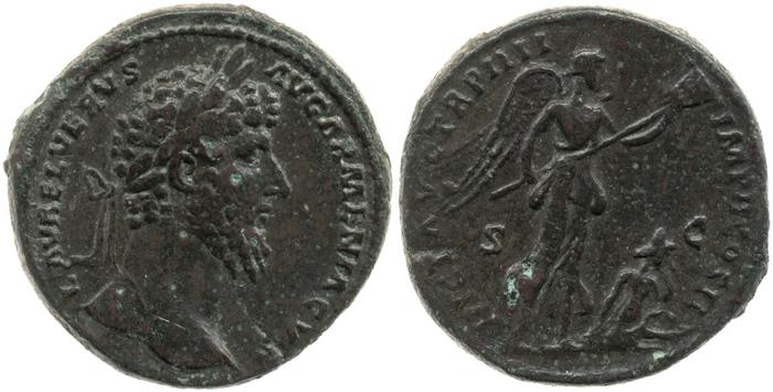 obverse of Marcus Aurelius RIC III 1410