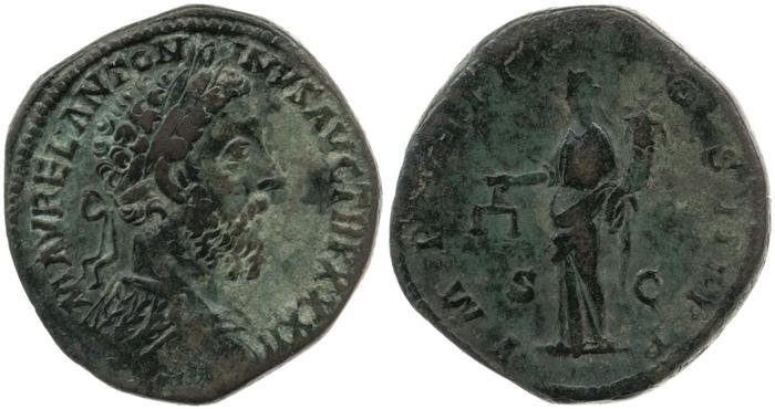 obverse of Marcus Aurelius RIC III 1231