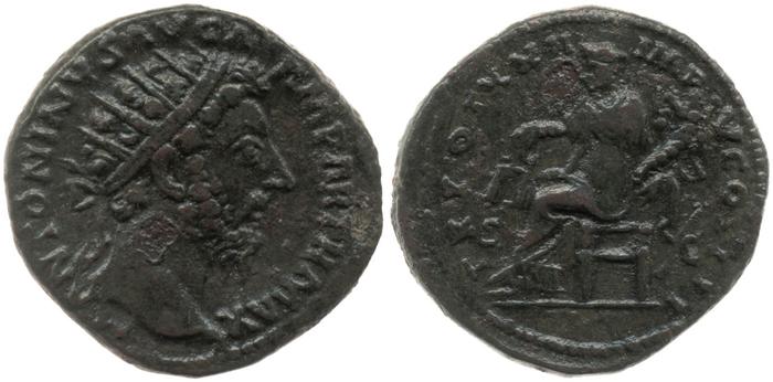 obverse of Marcus Aurelius RIC III 961