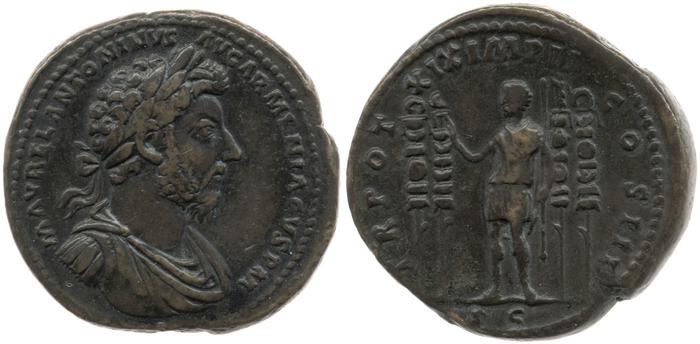 reverse of Marcus Aurelius RIC III 910