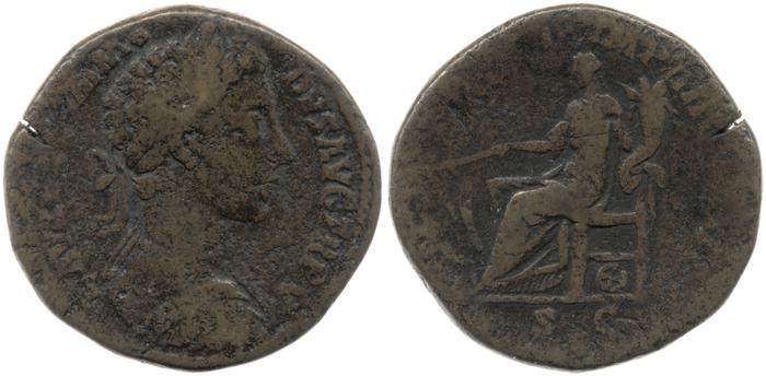 reverse of Marcus Aurelius RIC III 295