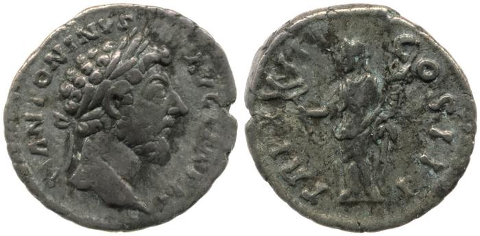 obverse of Marcus Aurelius RIC III 109