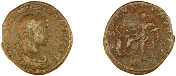 obverse of Severus Alexander RIC IV 608