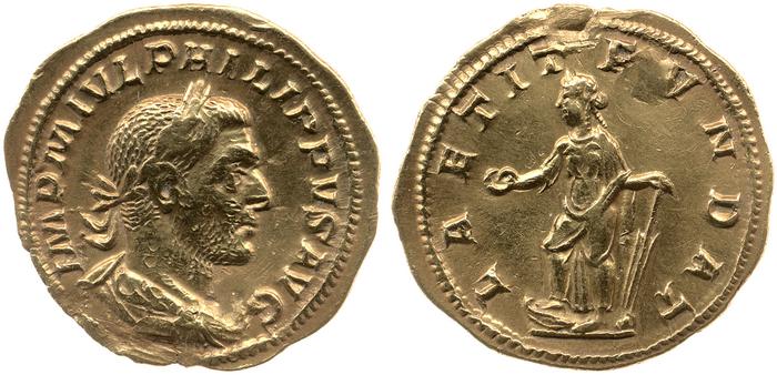 obverse of Philip I RIC IV 37A