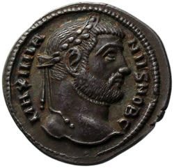 obverse of Maximian RIC VI 54B
