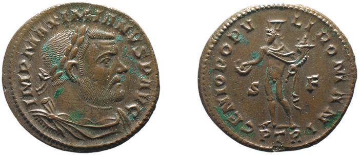 obverse of Maximian RIC VI 577B