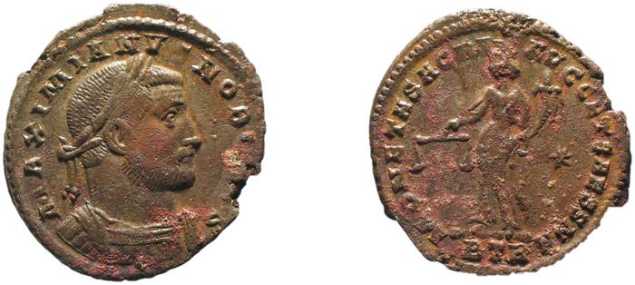 obverse of Maximian RIC VI 433B
